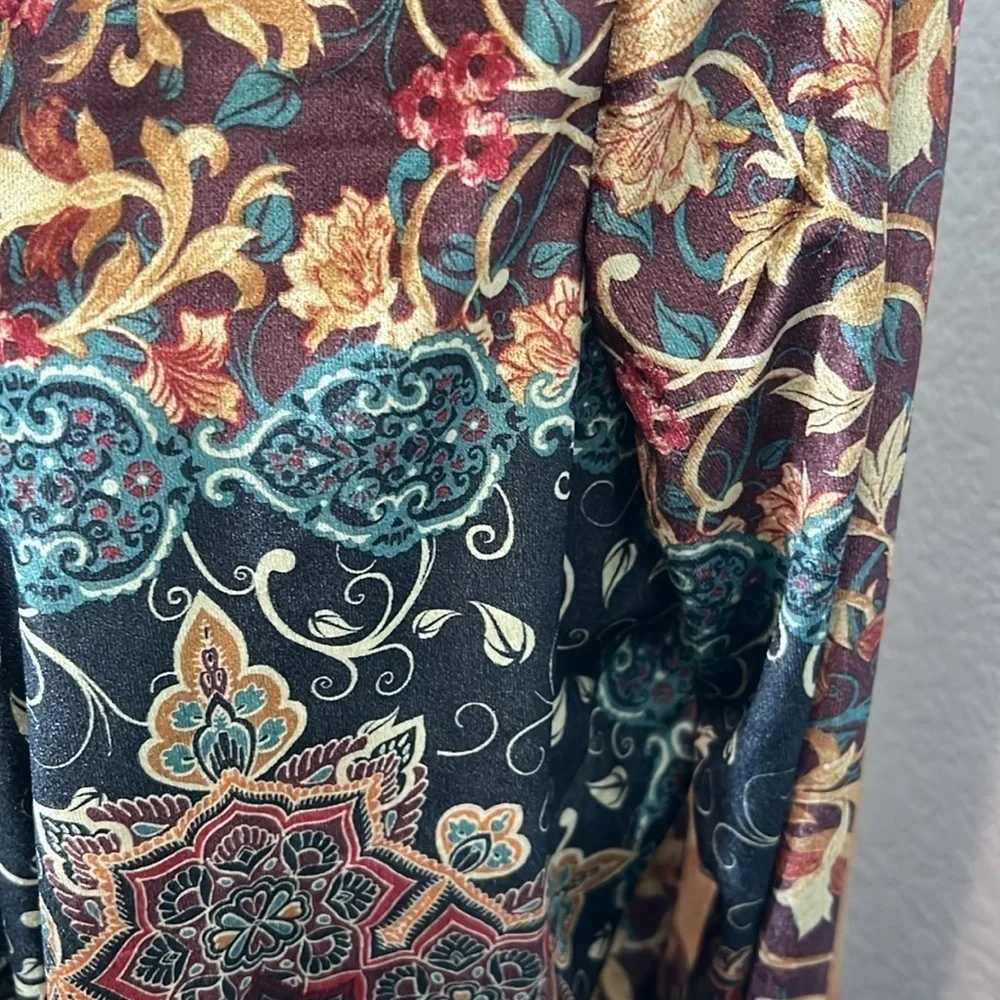 Velvet multicolored‎ cardigan